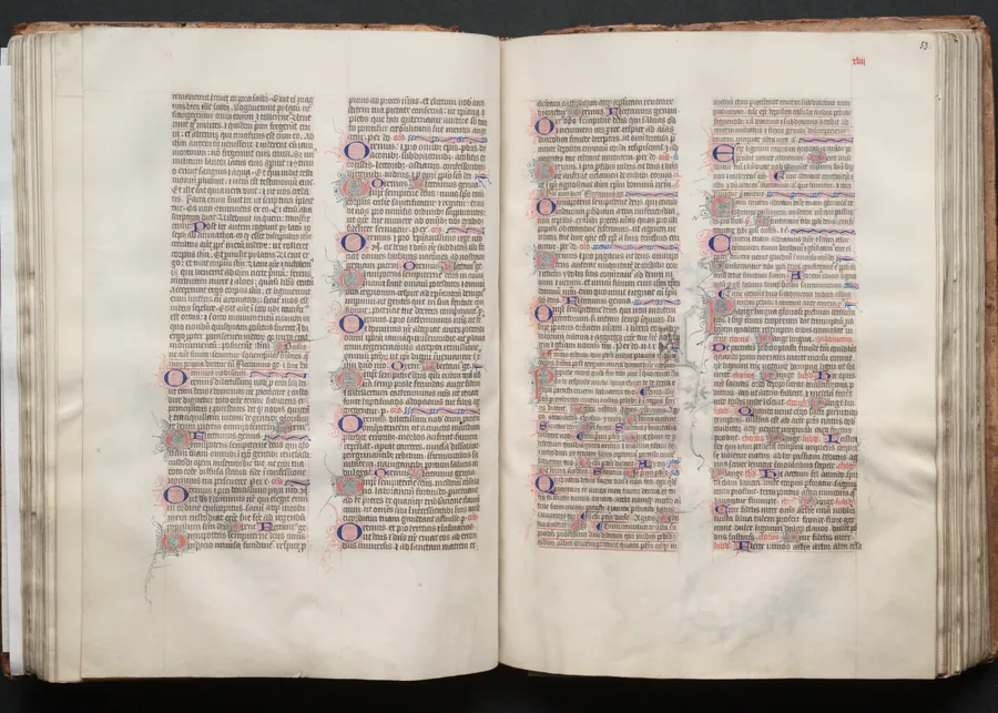 The Gotha Missal:  Fol. 52v, Text by Master of the Boqueteaux