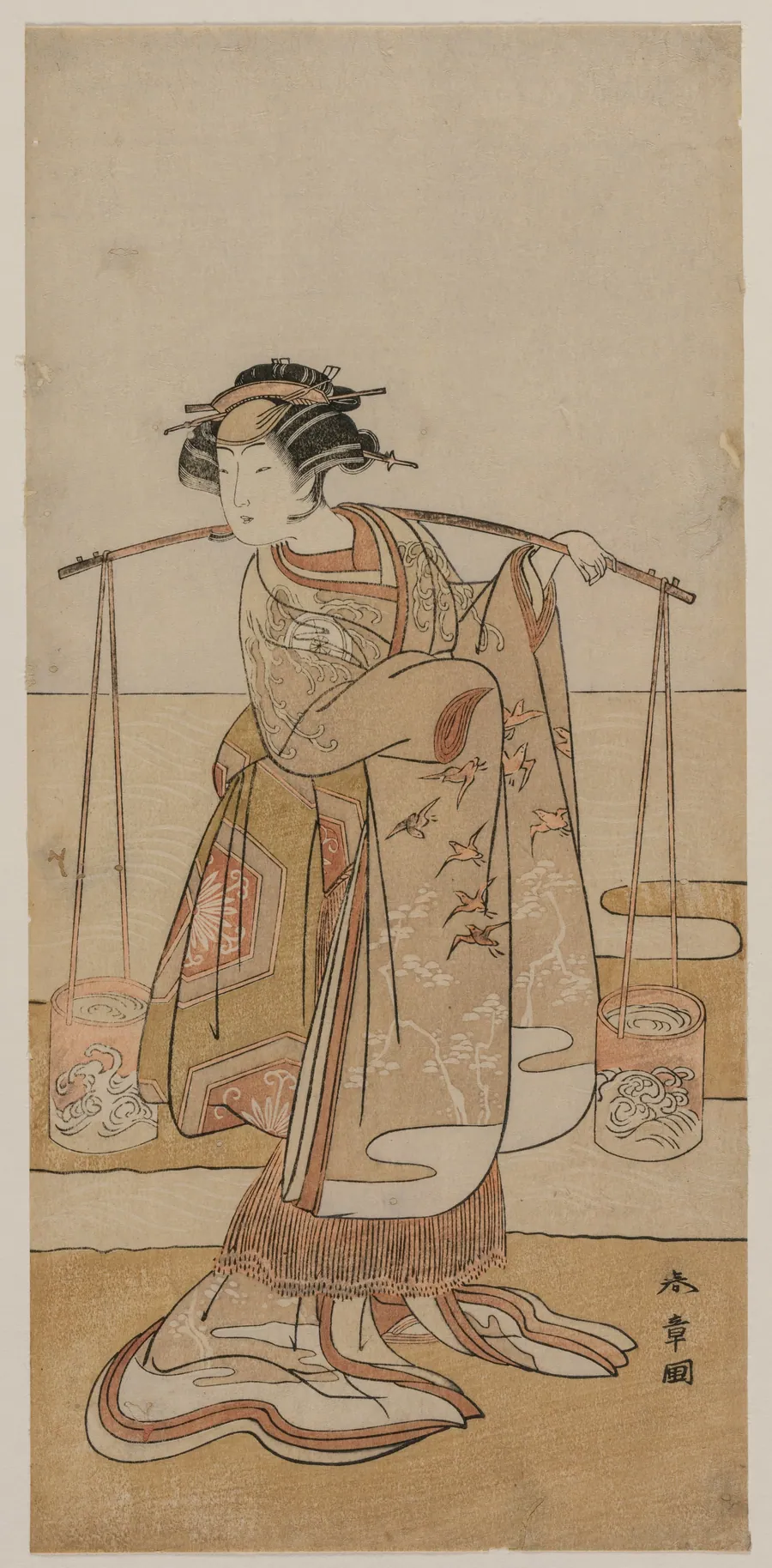 Iwai Hanshiro IV as Murasame or Matsukaze by Katsukawa Shunshō