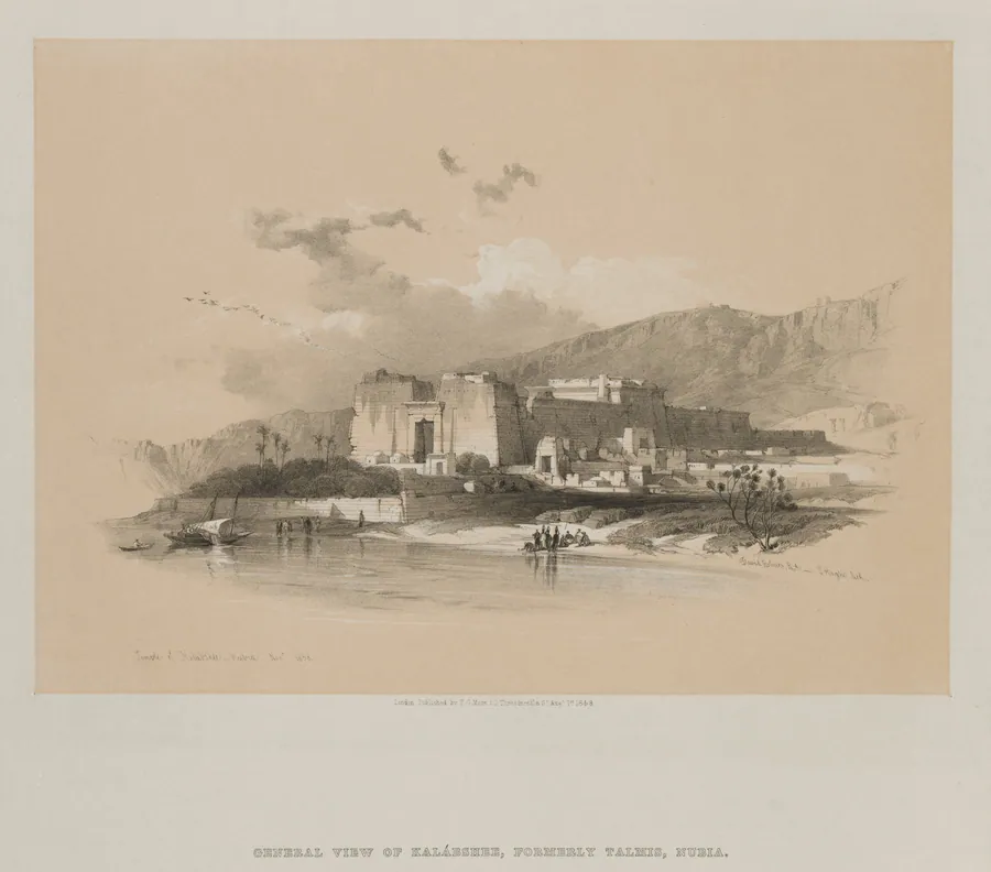 Egypt and Nubia, Volume II: Temple of Kababshe, Nubia by Louis Haghe
