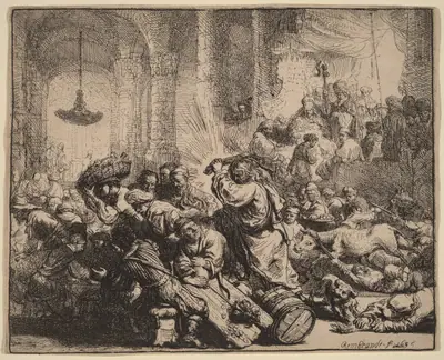 Christ Driving the Money Changers from the Temple