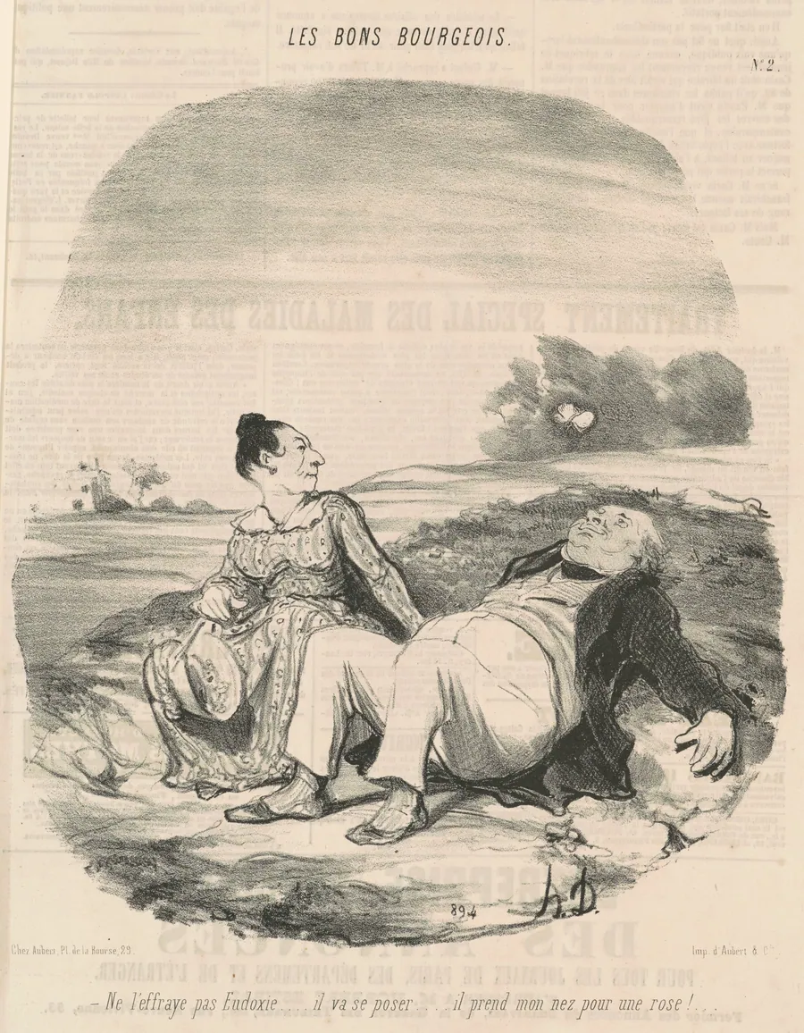 Ne l'effraye pas Eudoxie... by Honoré Daumier