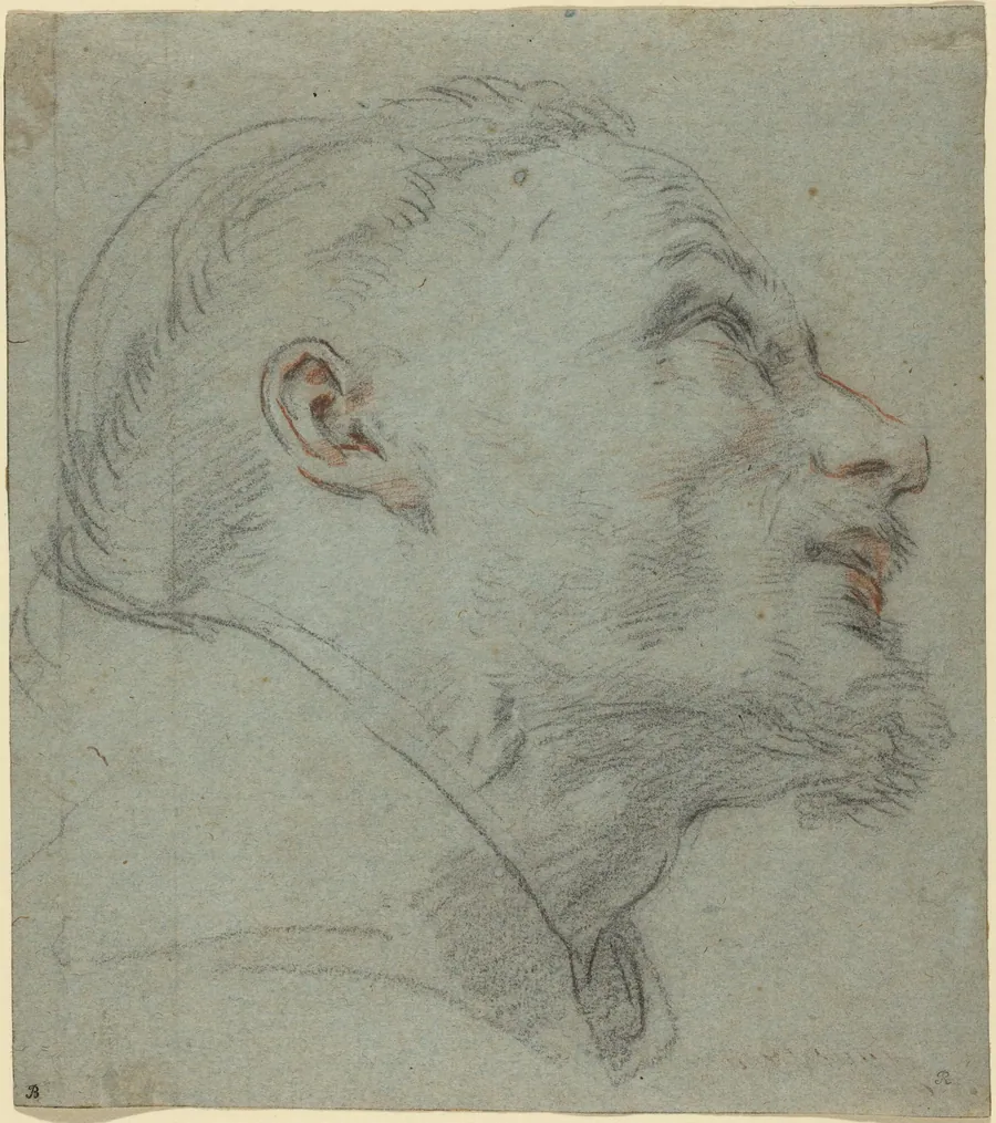 Head of Saint Francis by Guido Reni