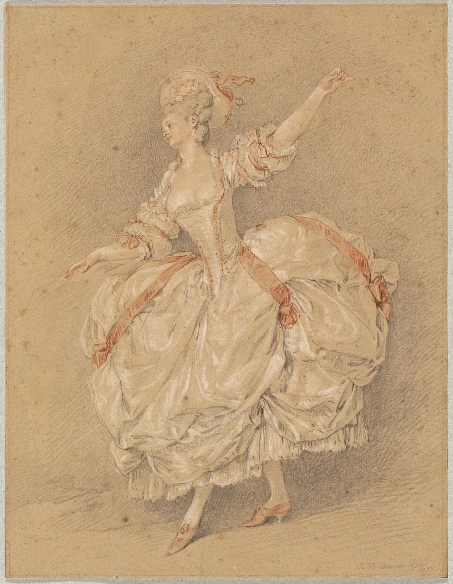 A Dancer by Jean-Michel Moreau the Younger