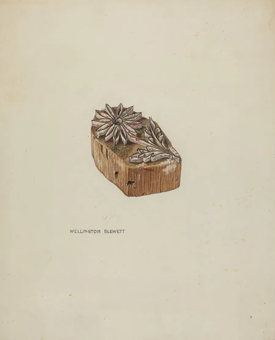 Resist Pattern (Daisy) by Wellington Blewett