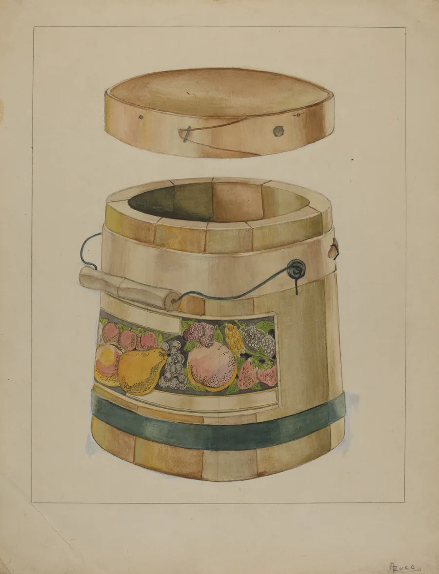 Wooden Pail by Anthony Zuccarello