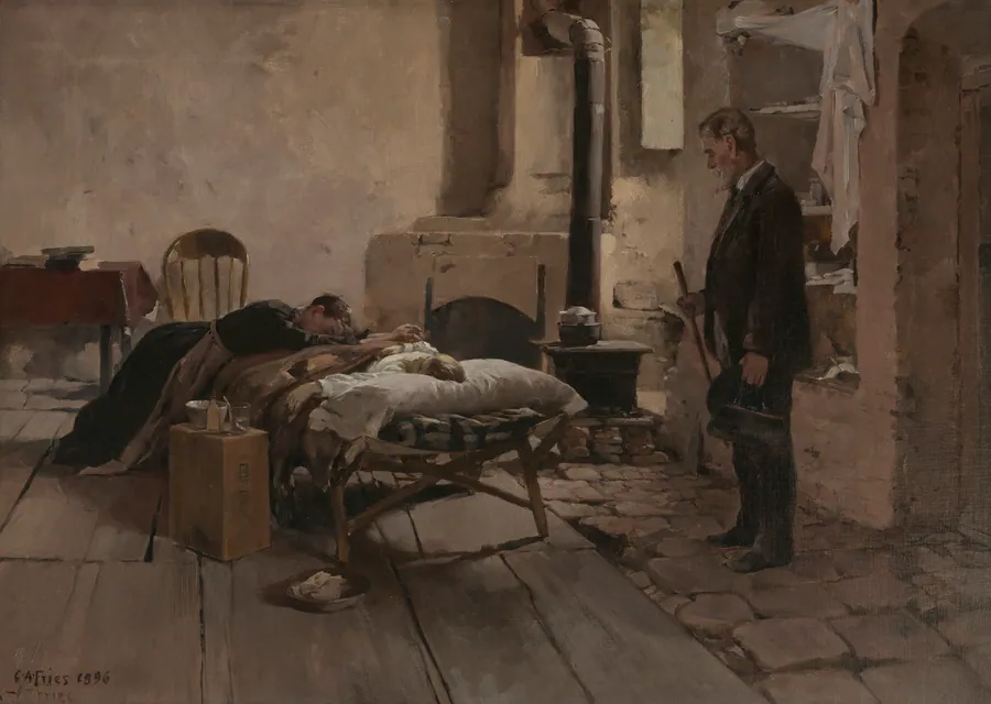 Too Late by Charles Arthur Fries, born Hillsboro, OH 1854-died San Diego, CA 1940