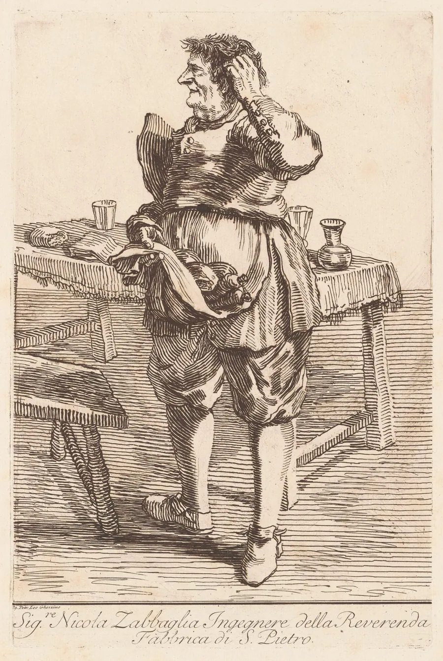 Sig. Nicola Zabbaglia by Giovanni Battista Piranesi
