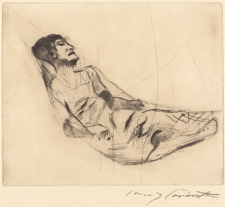 In der hängematte II (In the Hammock II) by Lovis Corinth