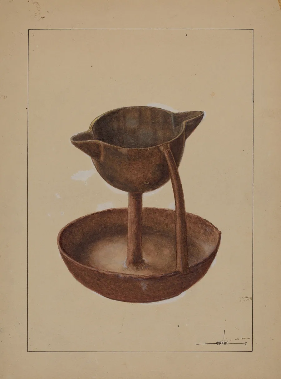 Iron Grease Lamp by James Drake