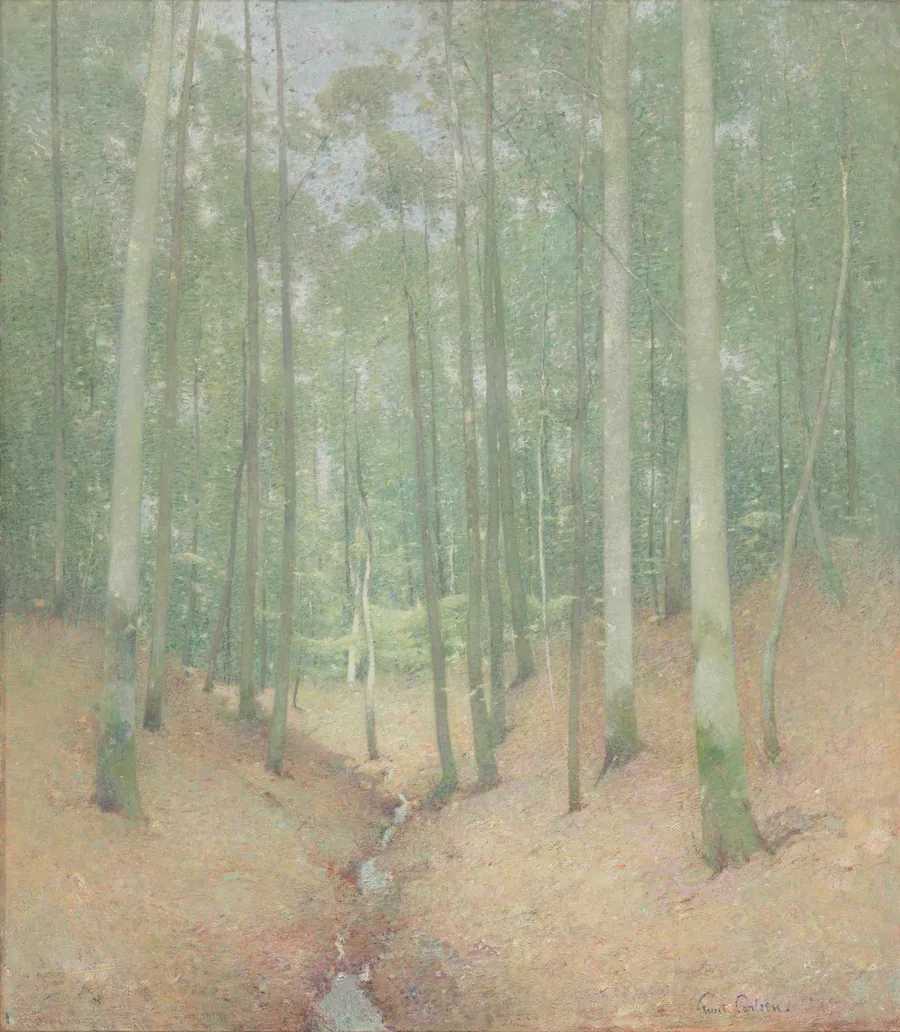 Wood Interior by Emil Carlsen