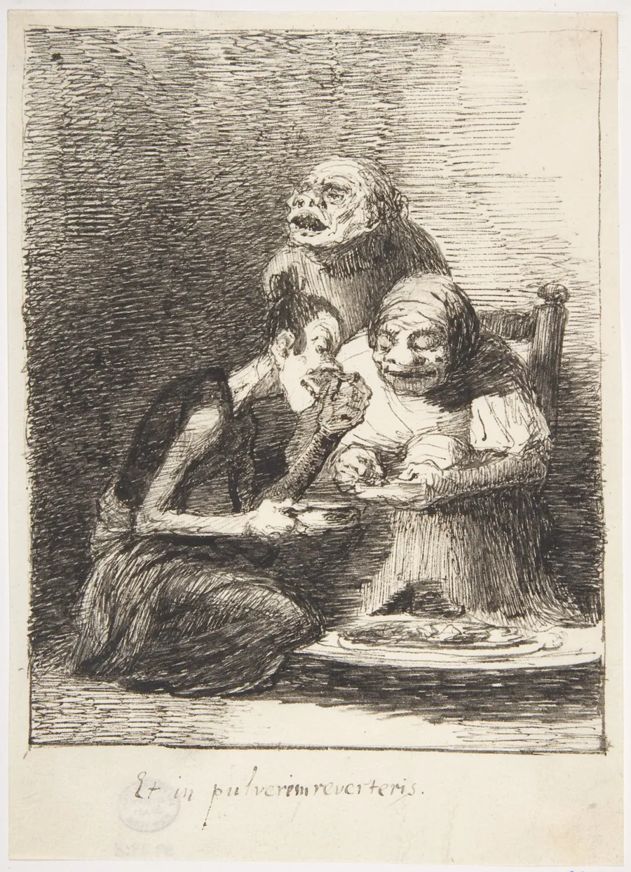 Dust to Dust ("Et in pulverem reverteris") by Leonardo Alenza y Nieto