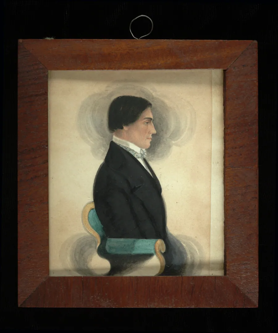 Portrait of a Gentleman by James Sanford Ellsworth, born Windsor, CT 1802-died Pittsburgh, PA 1874