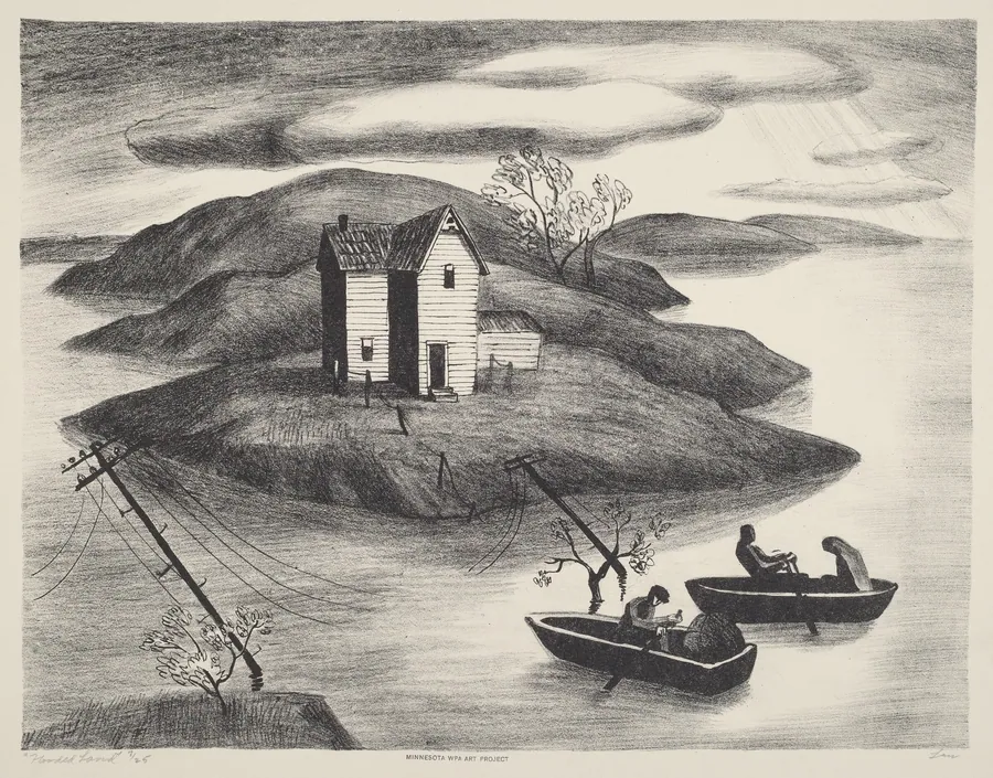 Flooded Land by Dorothea Lau
