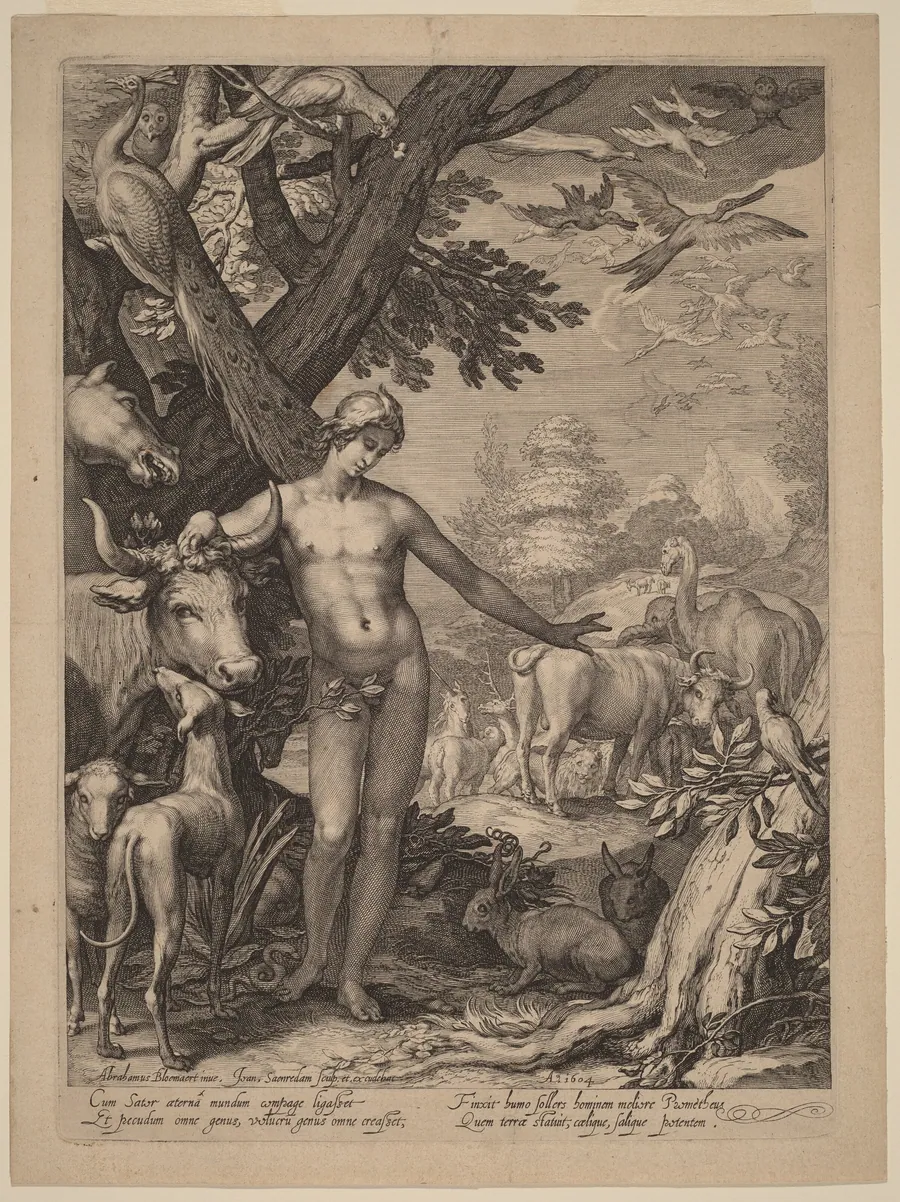 Adam Naming the Animals by Jan Pietersz Saenredam