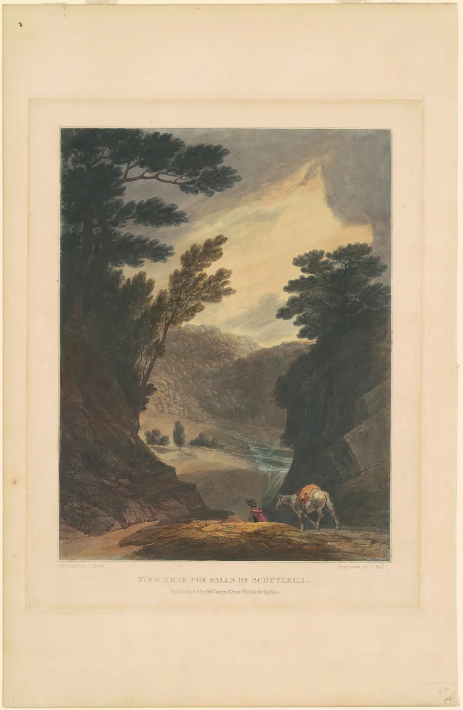 View Near the Falls of Schuylkill by John Hill