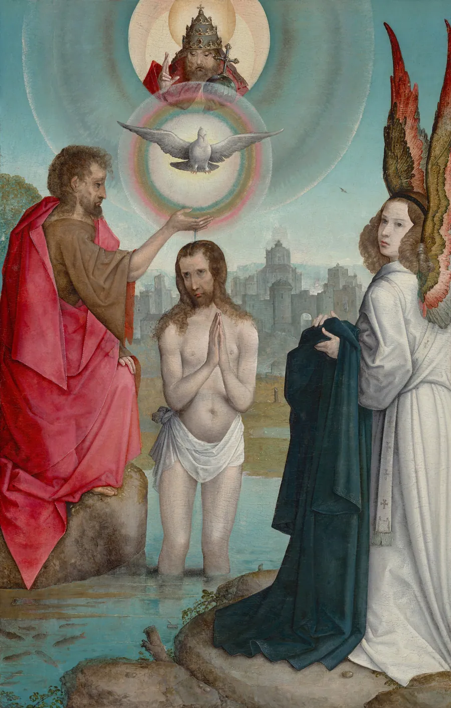The Baptism of Christ by Juan de Flandes