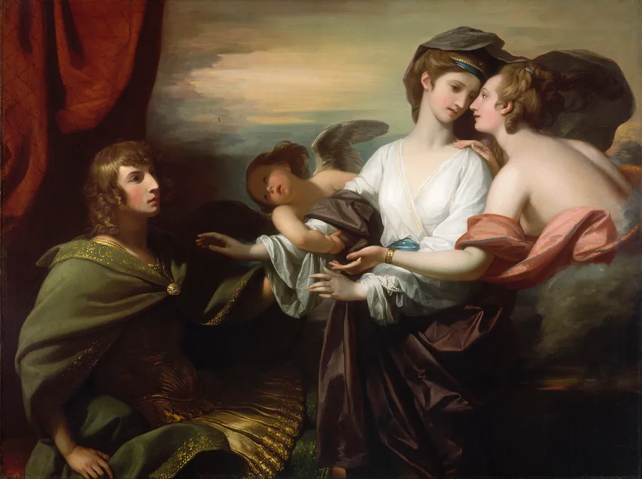 Helen Brought to Paris by Benjamin West, born Springfield, PA 1738-died London, England 1820