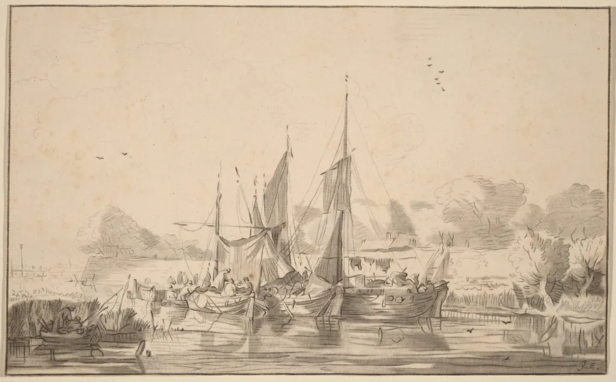 Canal at Utrecht by Cornelis Ploos van Amstel