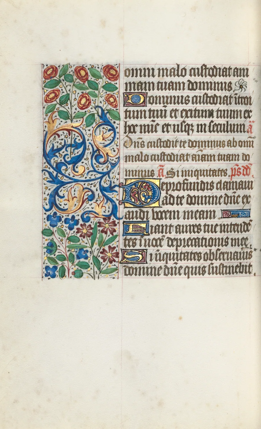 Book of Hours (Use of Rouen): fol. 105v by Master of the Geneva Latini