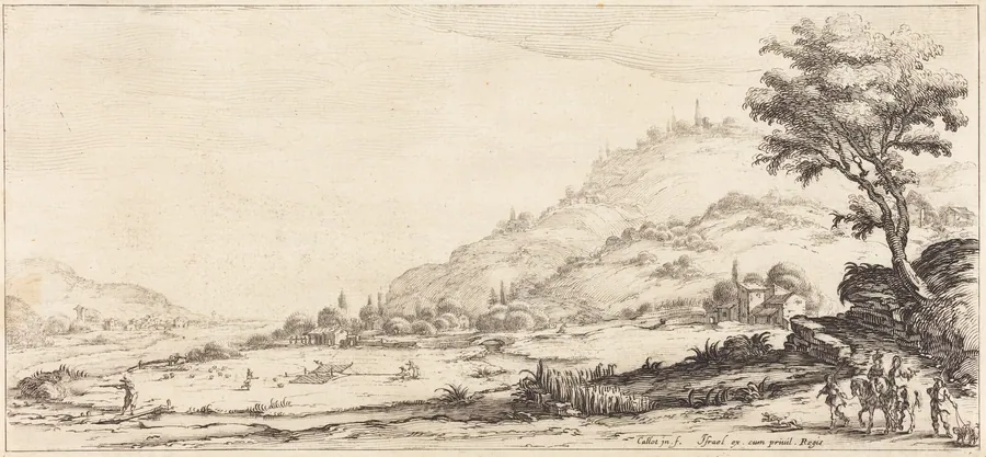 Hunting Birds by Jacques Callot