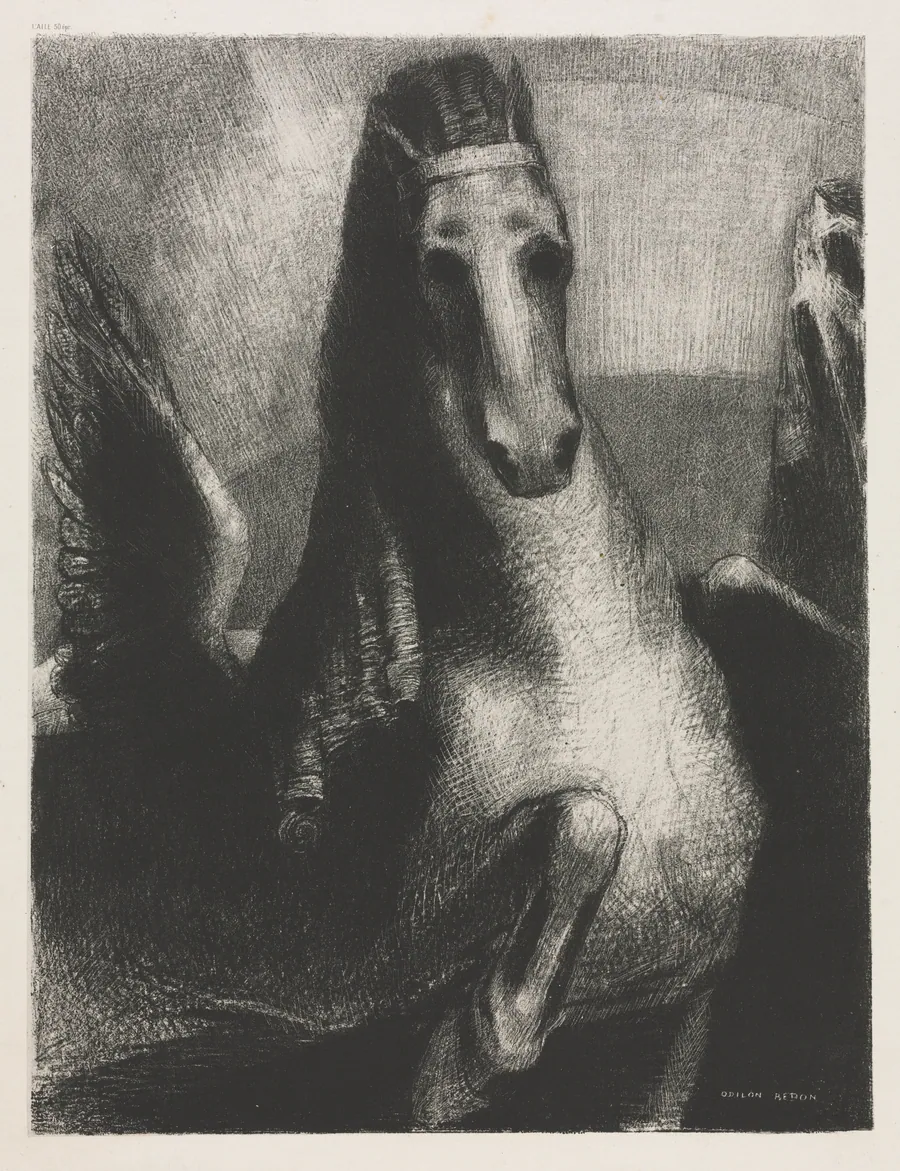 The Wing by Odilon Redon