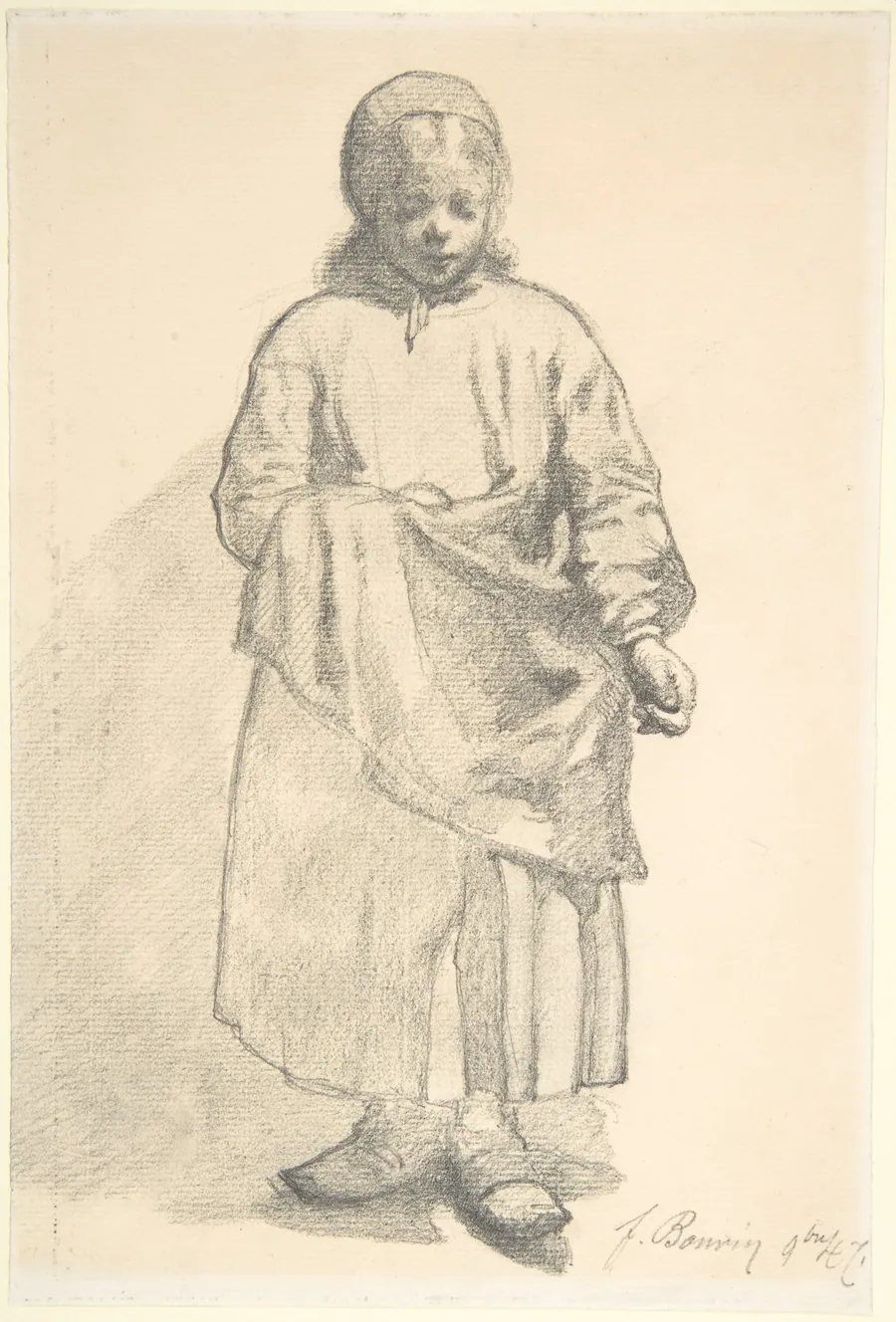 Standing Peasant Girl by François Bonvin