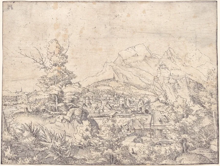The Great Landscape with the Water Mill by Albrecht Altdorfer