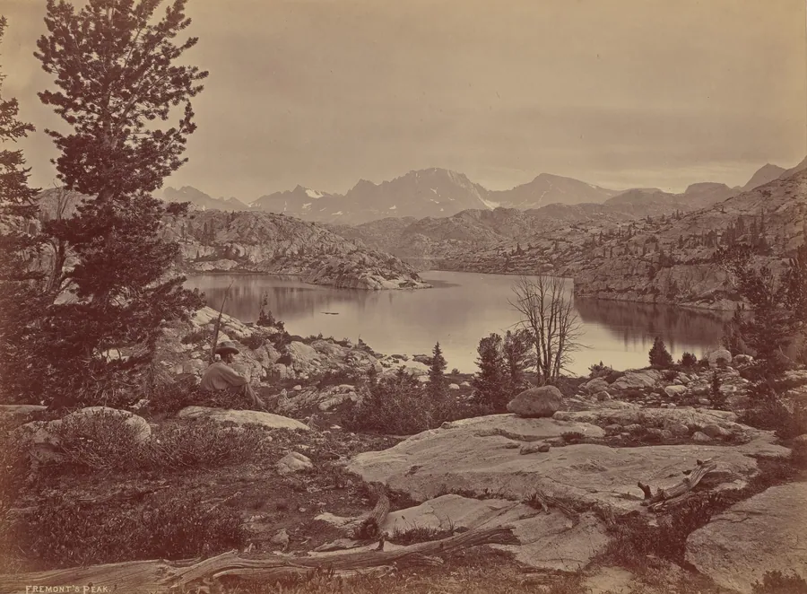 Fremont's Peak in the Wind River Gorge, Wyoming by William Henry Jackson