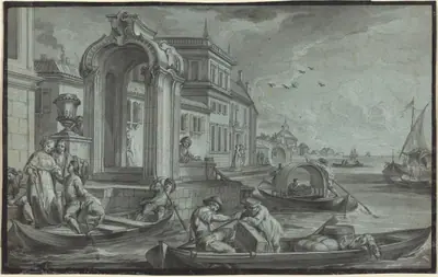 Venetian Fantasy with an Ornamental Arch