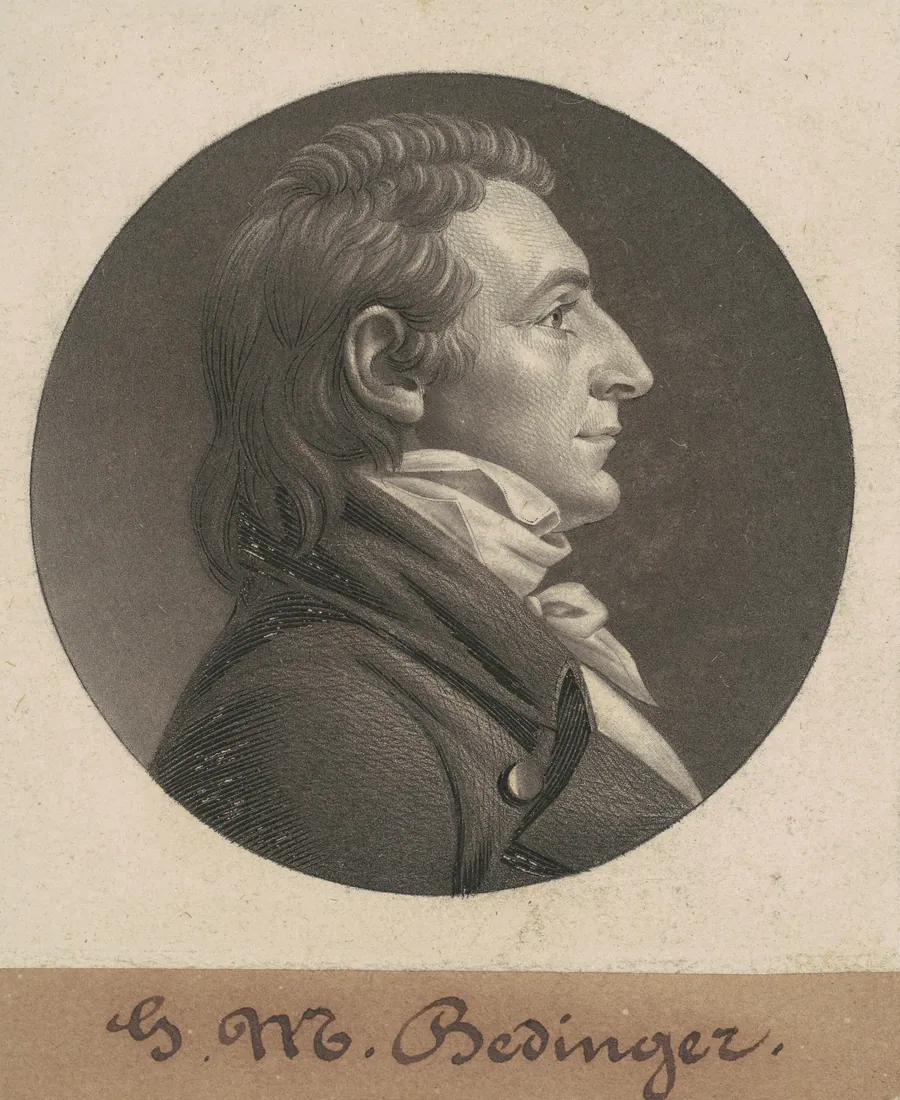 George Michael Bedinger by Charles B. J. Févret de Saint-Mémin