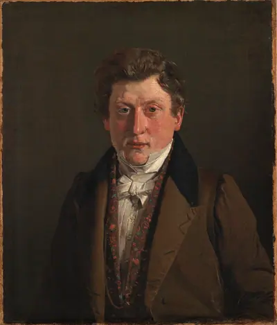 Urtekræmmer Christian F. Petersen, kunstnerens fætter og svoger
