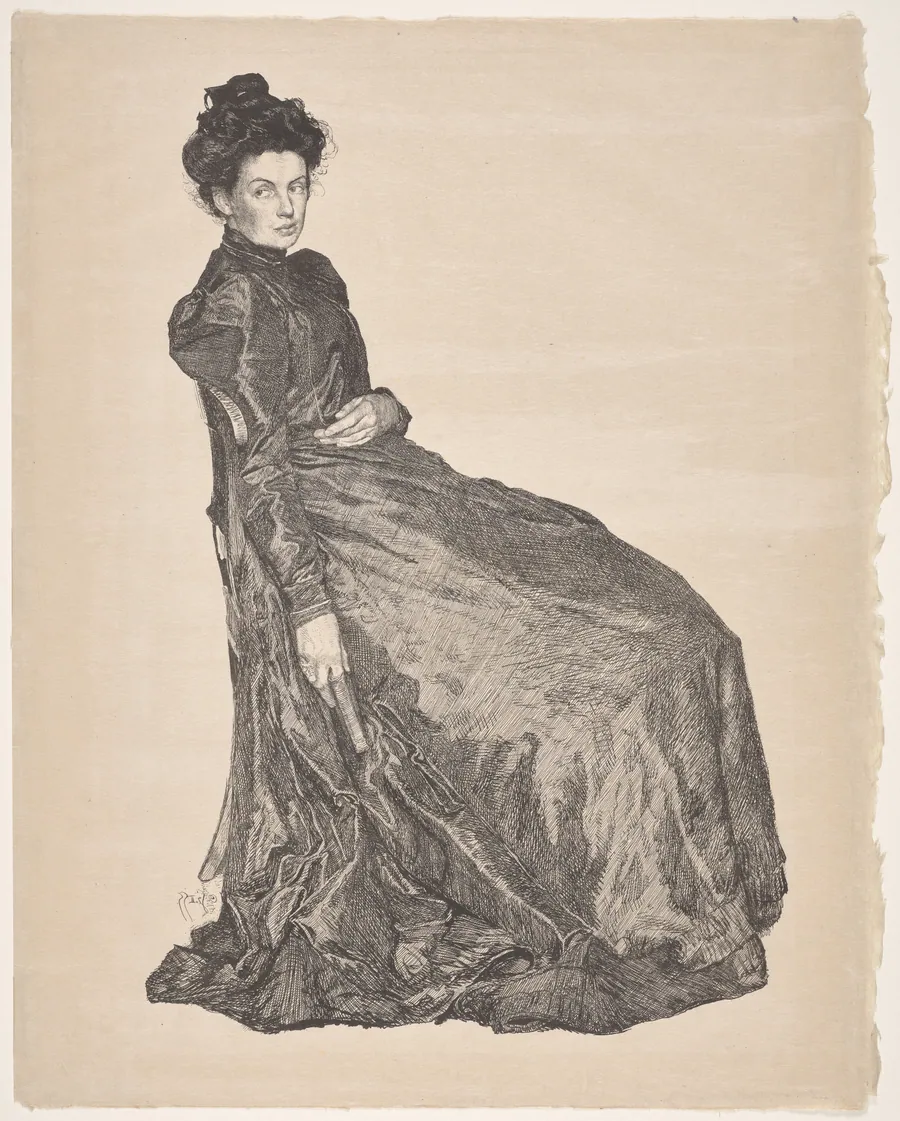 Portrait of Marianne Brockhaus in Leipzig by Otto Greiner