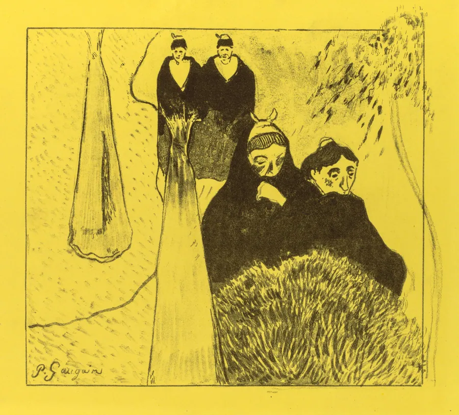 Volpini Suite: Old Women of Arles (Les Vieilles Filles [Arles]) by Paul Gauguin