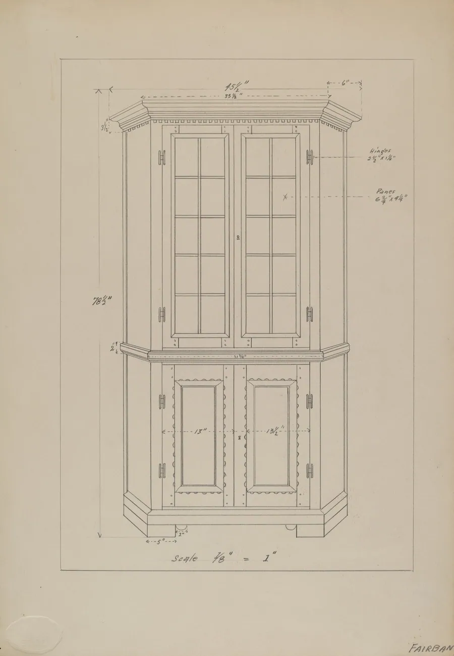 Corner Cupboard by George Fairbanks