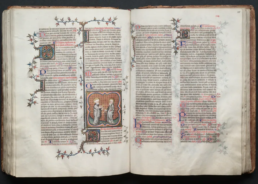 The Gotha Missal:  Fol. 114v, St. Peter and Paul by Master of the Boqueteaux