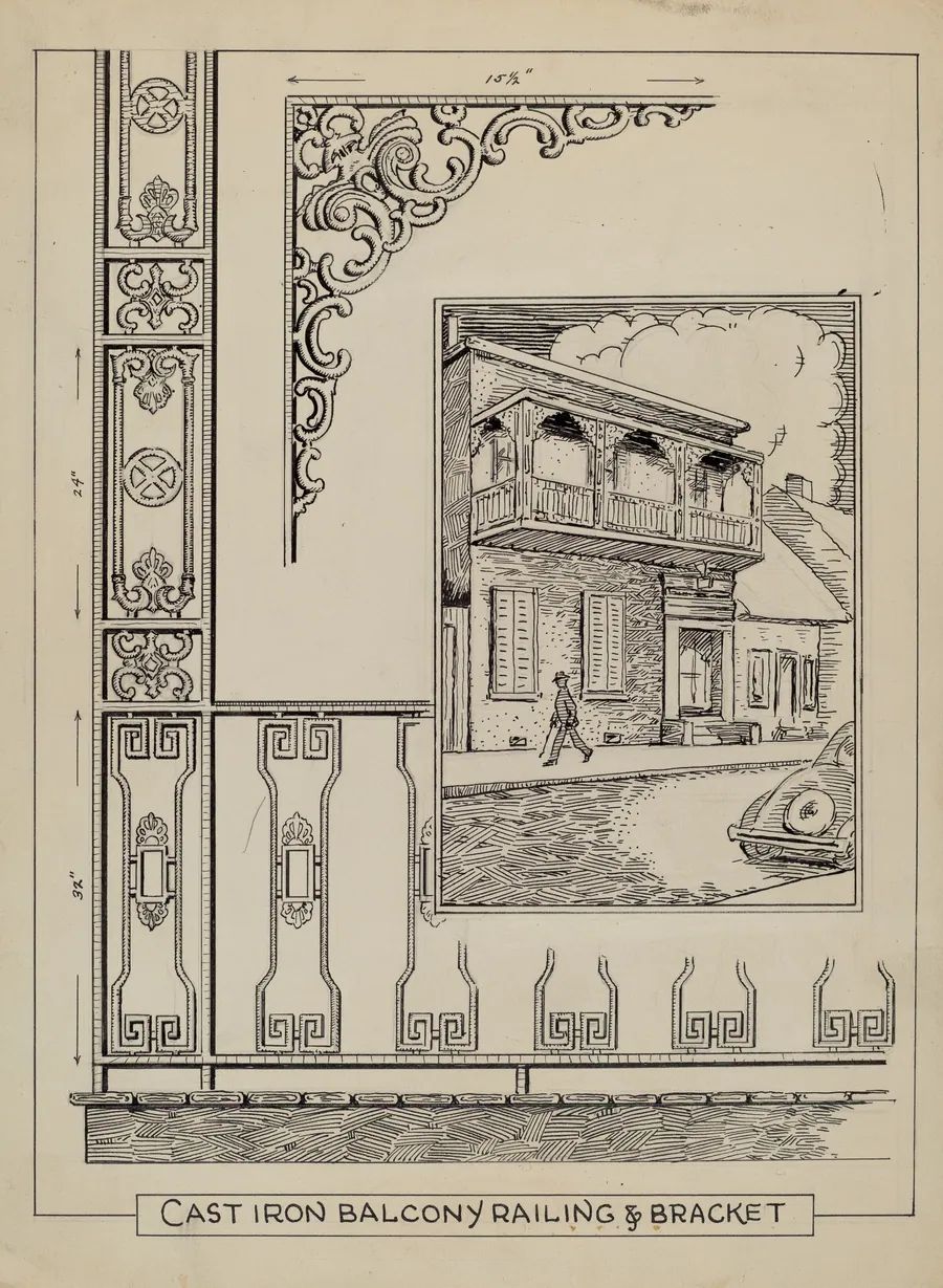 Iron Work on Balcony by Al Curry