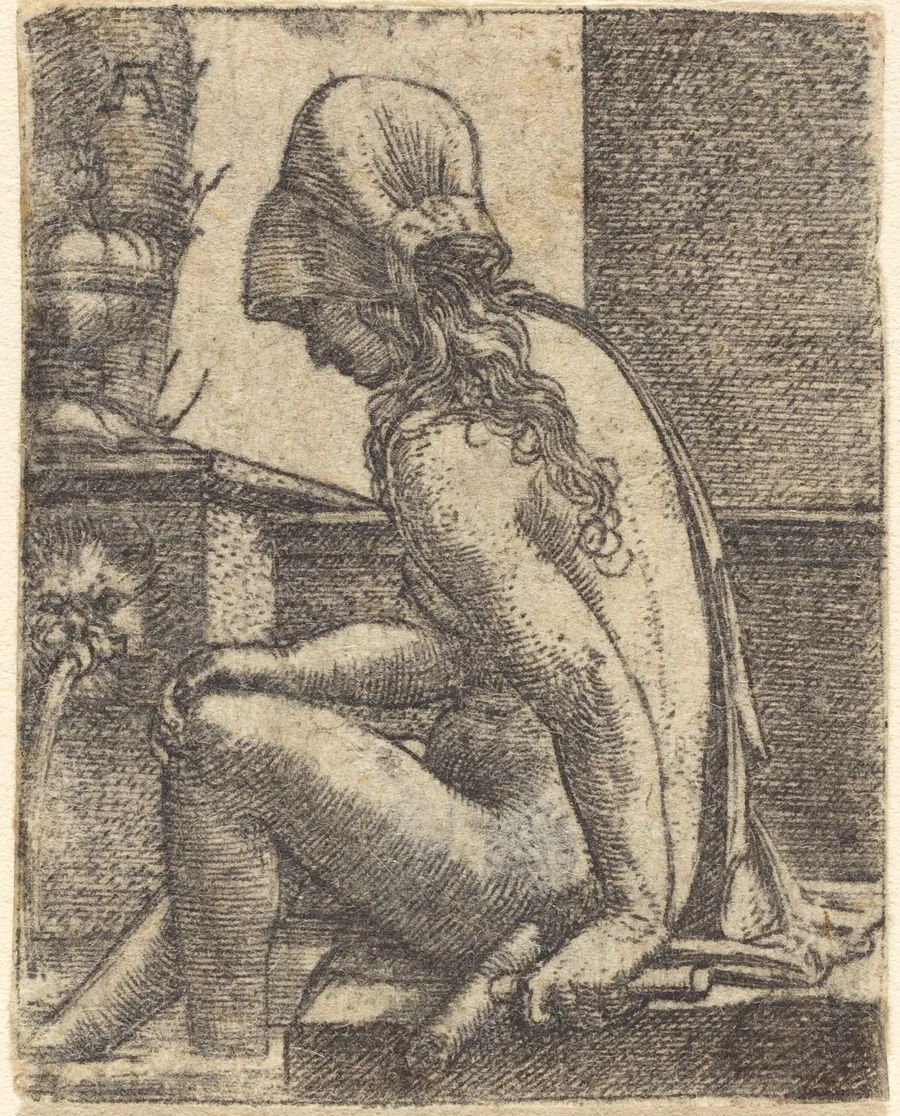 Bathing Woman by Albrecht Altdorfer