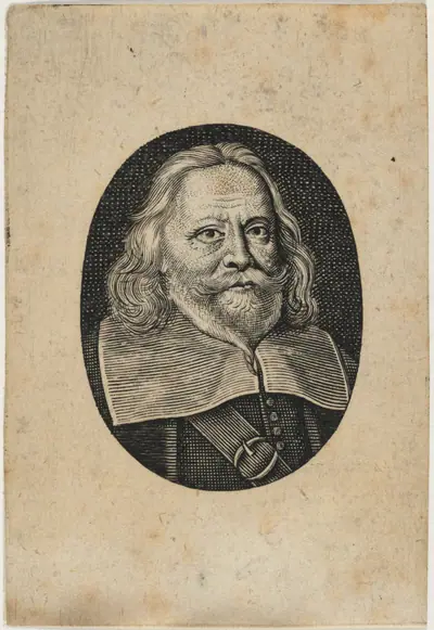 Portrait of Man in Oval