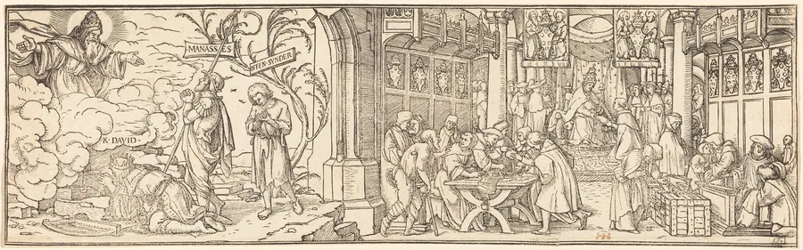 Traffic in Indulgences by Hans Lützelburger