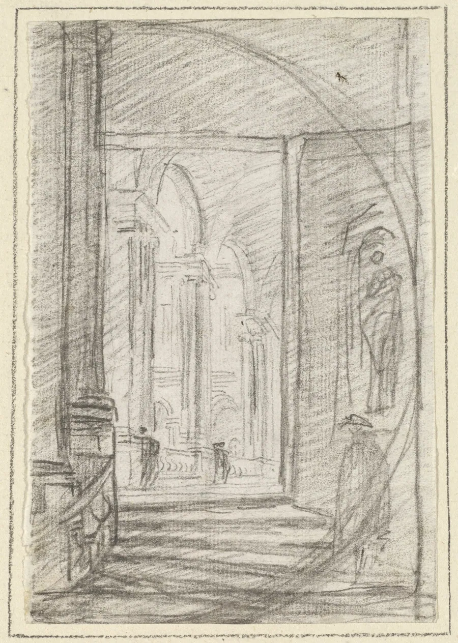 Interior of a Roman Palace by Hubert Robert
