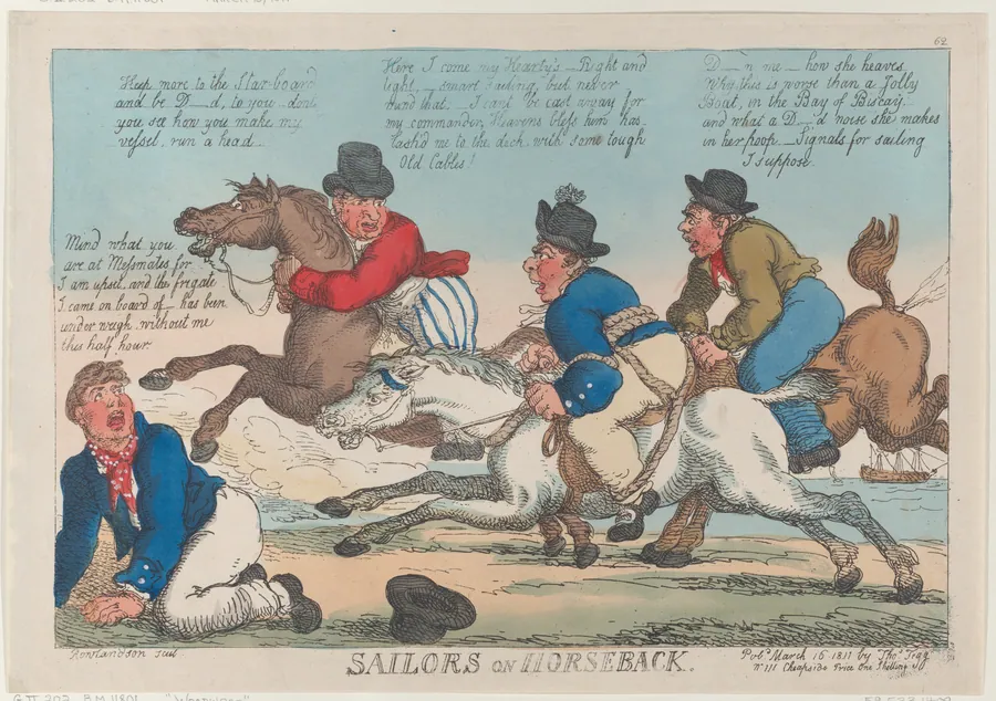 Sailors on Horseback by Thomas Rowlandson