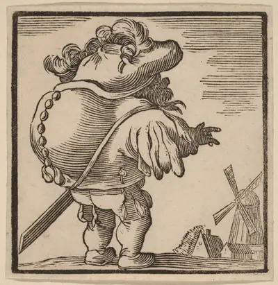 Hunchback Gazing at a Windmill