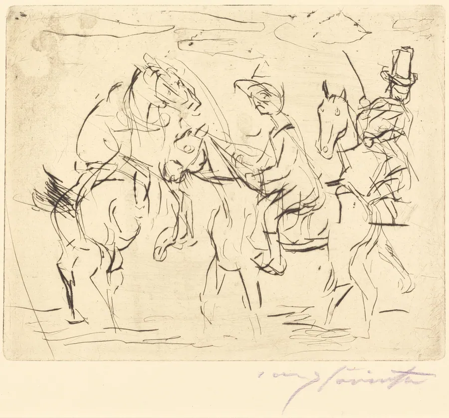 Sonntagsreiter (Sunday Riders) by Lovis Corinth