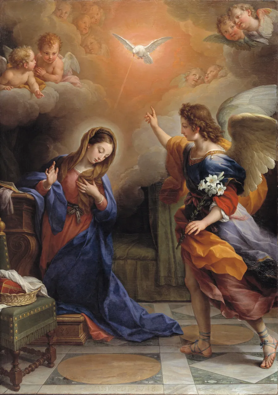 Mariæ bebudelse by Agostino Masucci