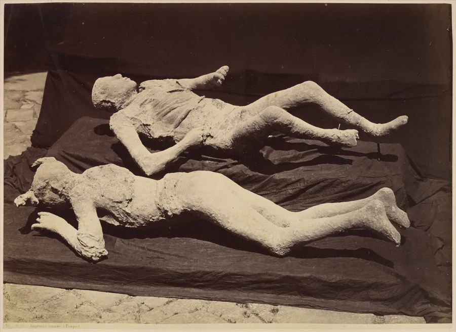 [Plaster Casts of Bodies, Pompeii] by Giorgio Sommer