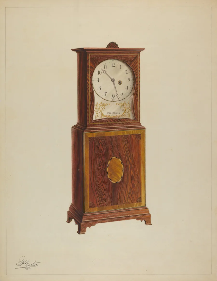 Shelf Clock by Ferdinand Cartier