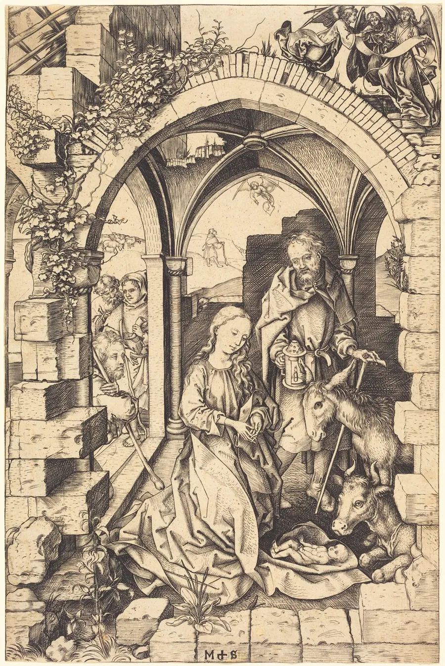 The Nativity by Martin Schongauer