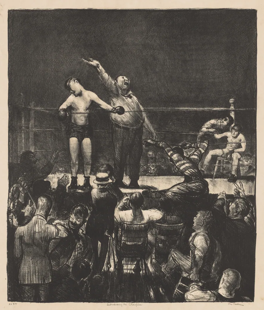 Introducing the Champion, No. 1, Large by George Bellows