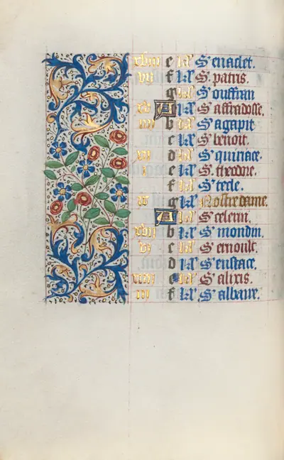 Book of Hours (Use of Rouen): fol. 3v