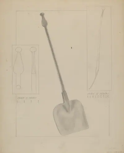 Wrought Iron Fireplace Shovel